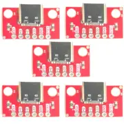 5PCS USB 3.1 Type-C Connector Female Test PCB Board Power Adapter 16P 2.54mm