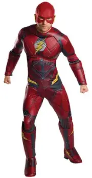 Justice League Adult Men's Deluxe Flash Costume Size Plus Size (46-52)