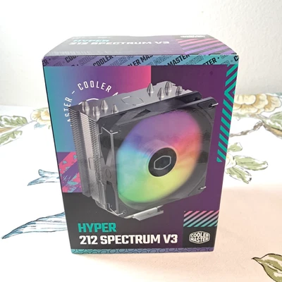 Cooler Master Hyper 212 Spectrum V3 CPU Air Cooler ARGB Sync 120mm PWM Fan 4Pin