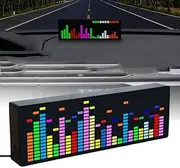 HOHOVYVY LED Music Spectrum Display, VU Meter Indicator Analyzer, Audio Connect Rhythm Lights, RGB Audio Level Display Amp Lifier Board, Voice Control + Wire Control