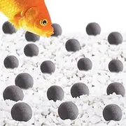 SunGrow Tropical Fish Mineral Stones, 30+ Minerals Strengthen Scales, Enhance Fish Color, Calcium-Rich Grey Stones for Freshwater Tank, Optimal Balance, 30-Pack