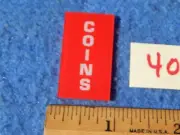 Seeburg M100B M100BL M100C COINS Credit Window # 410627 - red