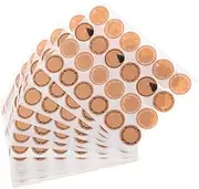 Angoily 600pcs Round Label Stickers for Holiday Decoration Self Adhesive Paper Circle Stickers for Envelopes Containers and User Friendly for DIY Crafts and Celebrations