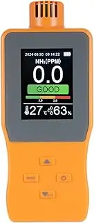 xinyee Handheld Ammonia Gas Detector 0~100 PPM Digital NH³ Gas Tester with LCD Display Temperature(℉/℃) Humidity Ammonia Gas Monitor for Poultry Farm