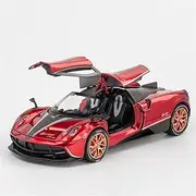 Die-cast Diecast 1:22 for Pagani Huayra Dinastia Racing Car Model Simulation Sound Light Mini Sports Vehicle Models Presents Miniature Vehicle(Red)
