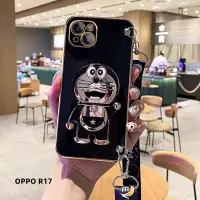 在飛比找蝦皮購物優惠-叮噹貓斜背防摔手機殼 適用 OPPO R17 R17pro 