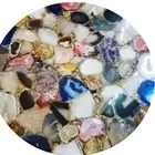 18" Round Mix Agate Center Dining Table Agate Side Table Console Bar Home Decors