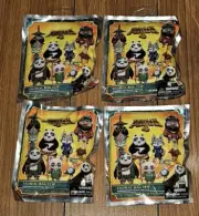Lot Of 4 Kung Fu Panda 4 Monogram Figural Bag Clip Keychain Blind Bag Sealed