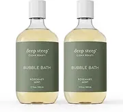 Deep Steep Bubble Bath, 17 Ounce (Pack of 2) (Rosemary Mint)