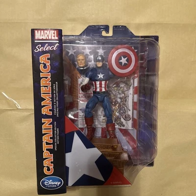 Diamond Marvel Select CAPTAIN AMERICA Disney Store Action Figure 2019 NIB