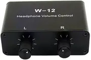 Comphic Audio Controller Volume Control Headphones 3.5mm + 6.35mm Volume Control Stereo Adjustment for Left and Right Channels