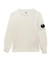 Lens-patch sweatshirt 8Y White