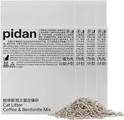 pidan Tofu Cat Litter with Recycled Coffee Grounds,Clumping,Flushable,Ultra Absorbent and Fast Drying, 100% Natural Ingredients Litter,Really Dust-Free,Less Scattering (4 Packs)