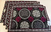 Vera Bradley set of 4 Canterberry Magenta Placemats NEW RARE!