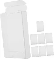 TOBBOMEY 8pcs Transparent PVC Cassette Tape Holder Storage Case Audio Cassette Organizer with Moisture Protection for Music Recording and Travel