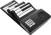 HANABASS Portable Foldable Silicone Keys Roll Up Piano for Beginners Battery Powered Electronic Keyboard with Built in Speakers for Travel and