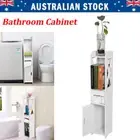 Bathroom Furniture Cabinet Storage Slim Shelf Toilet Tissue Cupboard Rack Holder