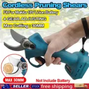 Electric Pruning Shears Cordless Tree Secateurs Pruner 30mm Cutter Makita 18V