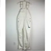 Closed NWT Dungaree Denim Overalls White Size 28