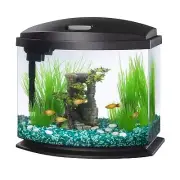 LED MiniBow Small Aquarium Fish Tank Kit with SmartClean Technology Black 5 G...