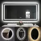 High Lumin Oval Bathroom LED Wall Mirror Backlit Vanity Mirrors Antifog Dimmable
