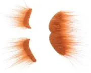 Cloth Material Beard Eyebrow Set Fake Mustache Props for Stage Party and Carnival Easy to Wear Carry