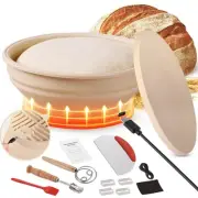 Yacumx Heating Sourdough Bread Proofing Basket Set, Electric Thermostatic Sil...