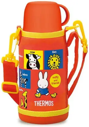 日本【THERMOS】2WAY水壺 保溫壺 保冷壺 兒童用 600ml 米菲 米飛兔