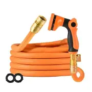 Garden Hose,Ultra Lightweight 17ft 3x Expandable to 50ft Water Hose with No-l...