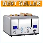 4 Slice Stainless Steel Toaster with Ultra-Clear LED Display & Bagel Function