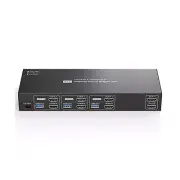 HDMI KVM Switch 2 Monitors 3 Computers 4K60Hz EDID Simulation USB3.0 KVM Swit...