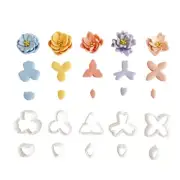 10 Shape Flower Clay Earring Cutter Clay Cutter for Clay Earrings Making