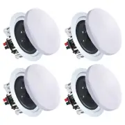 (4 Qty) 5.25" 175 W 2-Way Mid Bass Woofer Ceiling Speakers for Home by Vaiyer