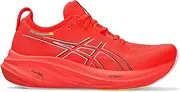 [ASICS] Men's Gel-Nimbus 26 Sneaker, Sunrise Red/Black, 12 UK, Sunrise Red Black, 12 UK