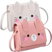 [Healeved] 2Pcs Bunny Purse Cute Bags for Teens and Women Lightweight Shoulder Bags Birthday Present for Stylish and Versatile Accessories