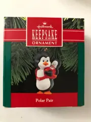 Hallmark Keepsake 1990 POLAR PAIR Penguin Christmas Ornament - NIB