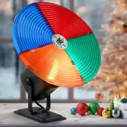 Vintage Style Rotating 4 Color Wheel for Aluminum Silver Tinsel Christmas Tree