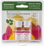 6 Pack LorAnn Candy & Baking Flavoring .125oz 2/Pkg-Spearmint Oil FLAVOR-0090