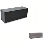 Garden Storage Box Grey 150x50x60cm Poly Rattan Container Organizer vidaXL