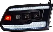 Car Styling Head Lamp Headlights 2009-2018 Compatible for Ram 1500 2500 LED Headlight DRL Projector Lens Reverse auto Accessories