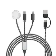 1 Pack Travel Essentials 3in2 Multi Fast Charging Cable for iPhone Apple Watch Charger Series X Portable TypeC Lightning Cable