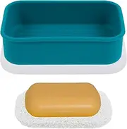Soap Bar Case,Bar Soap Container,Soap Travel Case,Bar Shampoo Holder,Silicone Shampoo Bar Holder,Leakproof Travel Soap Container,Portable Travel Soap Case for Traveling Camping Gym (Blue)