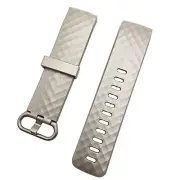 Silicone Sport Wristband for Fitbit Charge 3/4 Small Strap Champaign Gold