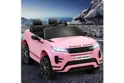 Kids Electric Ride On Car Land Rover Licensed Toy Cars Remote 12V Battery Pink