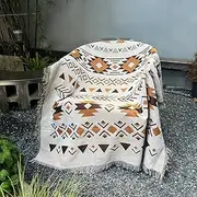 Hopstar Aztec Throw Blanket Navajo Indian Blankets and Throws Boho Western Decor Couch Cover Blanket for Bed Sofa Living Room Beach Travel 51"x63"