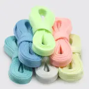 8mm Flat Luminated Rope Shoe Laces 7 Colors Sneakers Trainer Hiking Boot Supply