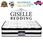 Giselle Bedding 34cm Euro Top Mattress Pocket Spring Double for Ultimate Comfort