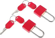 SEWOART 2 Sets Padlocks with Keys Durable Small Key Locks for Luggage Jewelry Boxes and Travel Accessories Quick Installation for Home Decor and Personal Security