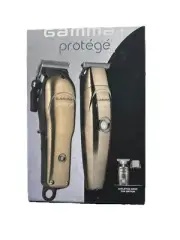 GAMMA+ Protege Cordless Clipper and Trimmer Combo Set, Barbers, Micro USB