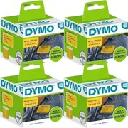 Dymo 99014 Yellow 2133400 Labelwriter Standard Shipping Labels 54x101mm Pack 4